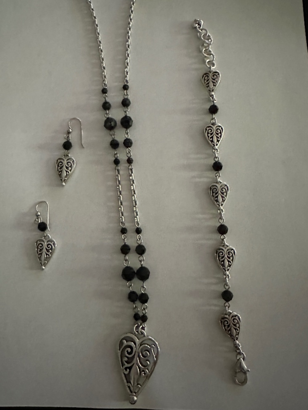 Brighton Mila's Heart Scroll Necklace, Bracelet & Earring Set